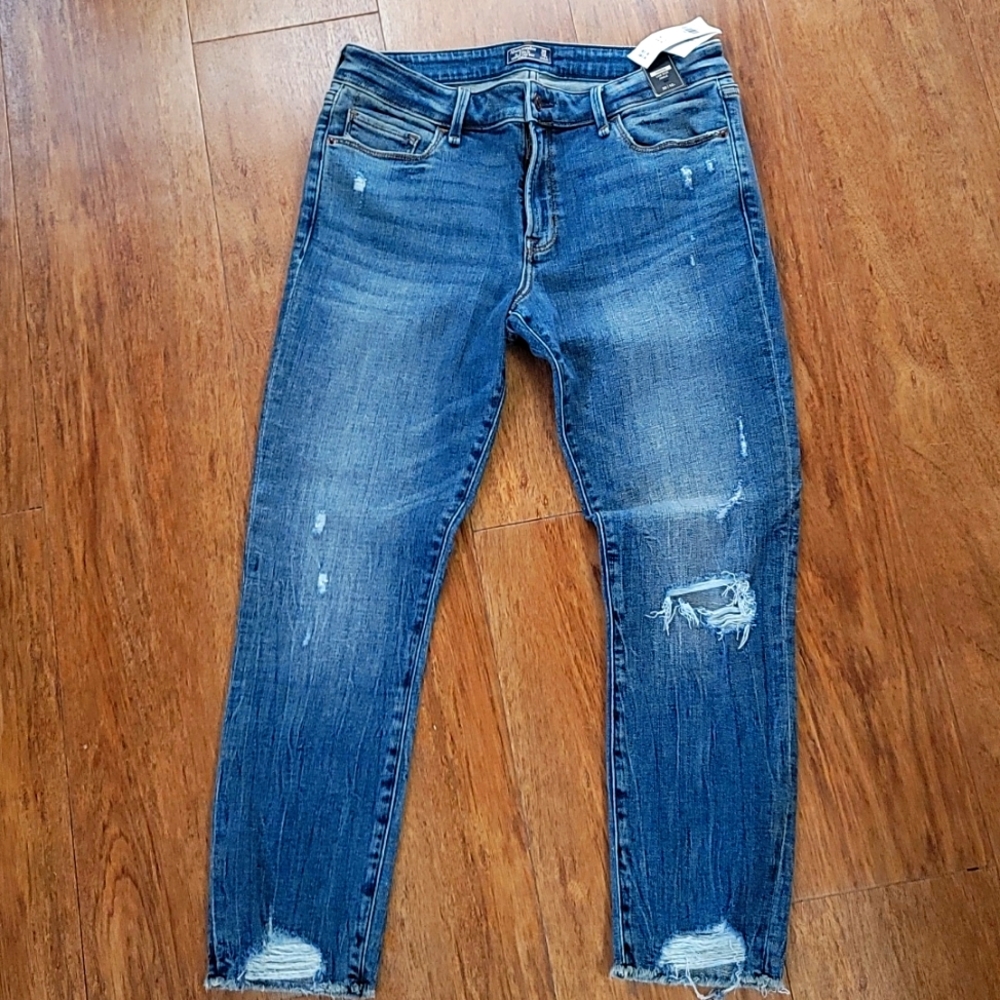 Abercrombie and Fitch size 10 short blue jeans